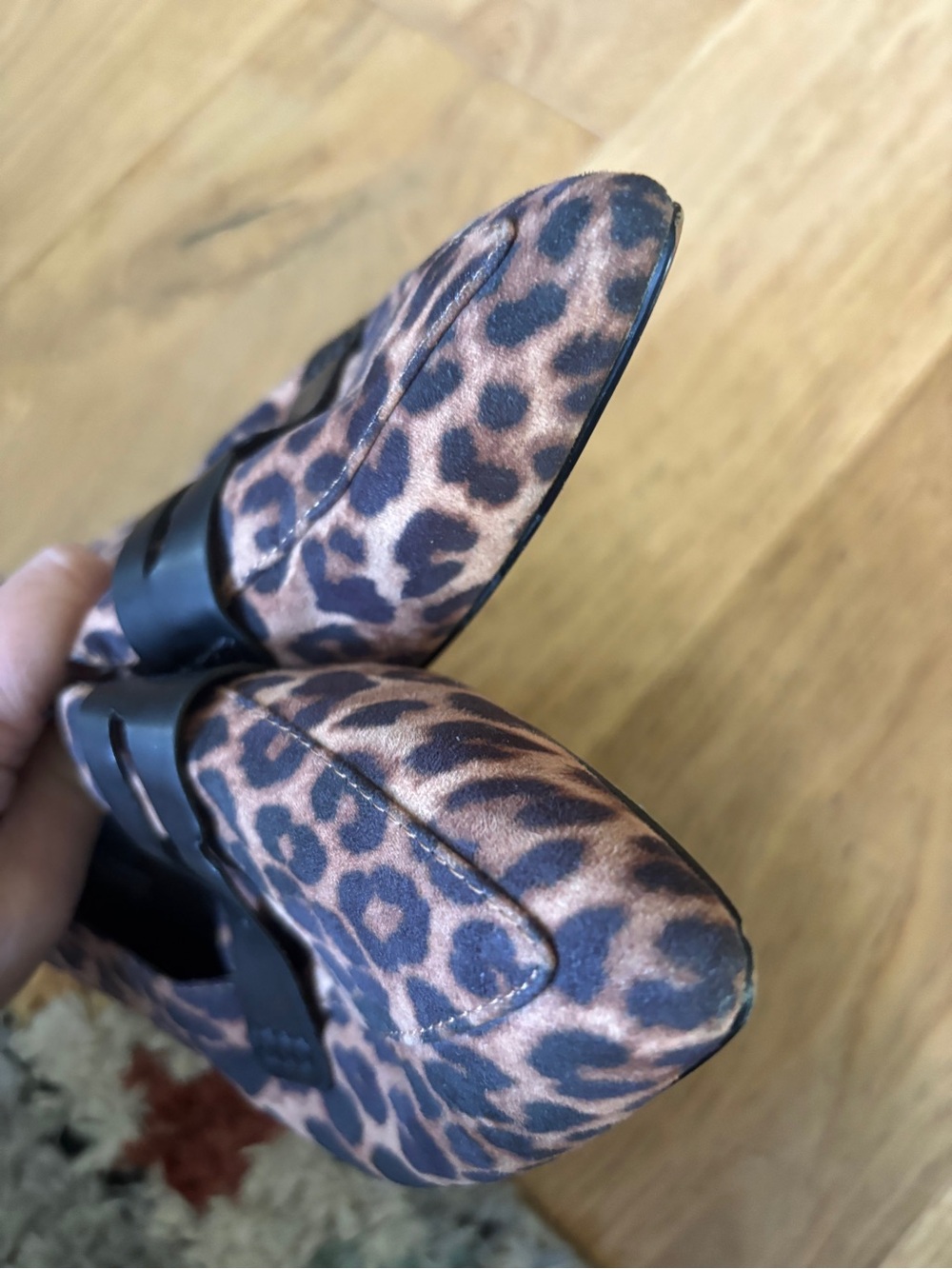 Marc Fisher pointed toe leopard print penny loafers womens 8 - Picture 4 of 6